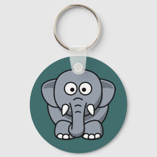 Cartoon-Elefant Schlüsselanhänger