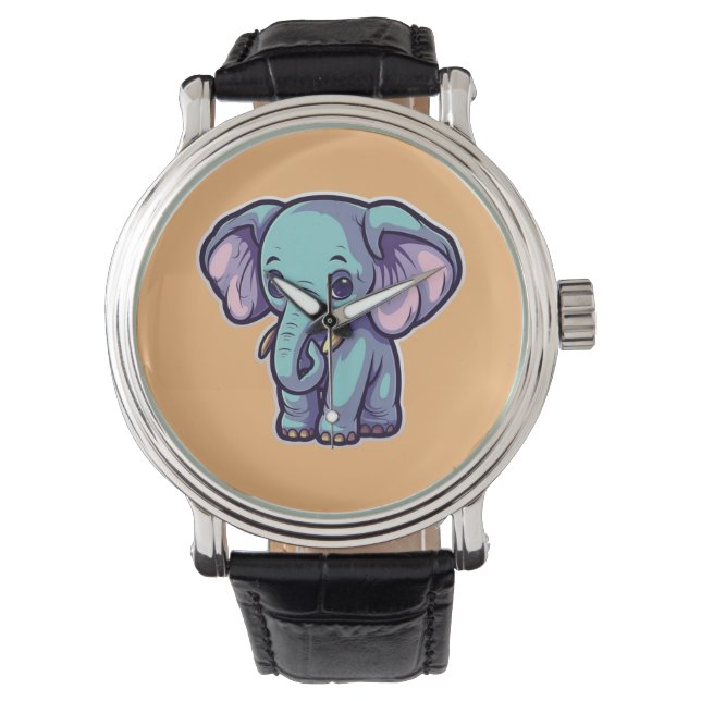 CARTOON ELEPHANT ARMBANDUHR (Vorderseite)