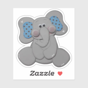 Cartoon Elephant Aufkleber
