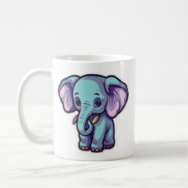 CARTOON ELEPHANT KAFFEETASSE
