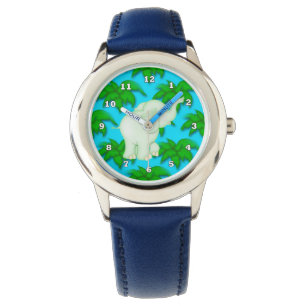 Cartoon Elephant kids Jungle watch Armbanduhr