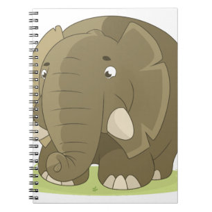 Cartoon Elephant Notizblock