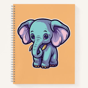 CARTOON ELEPHANT NOTIZBUCH