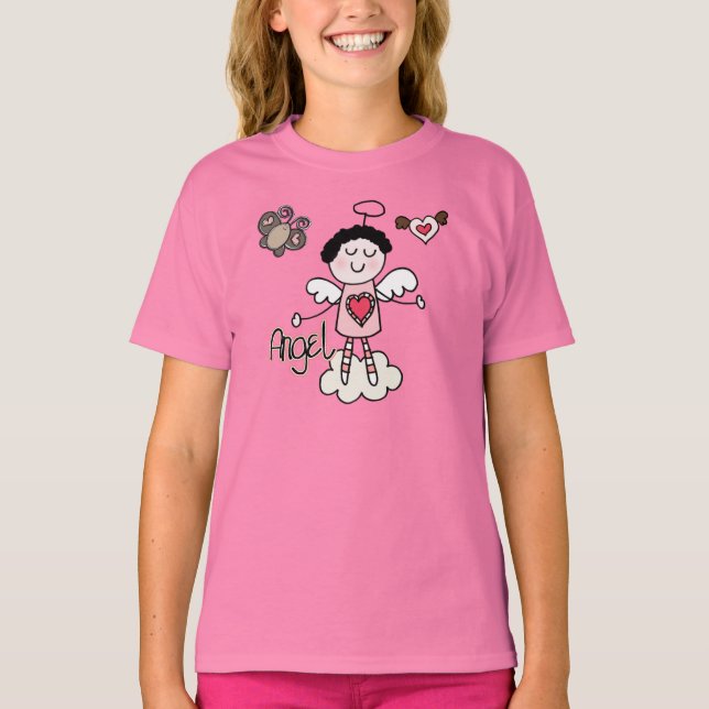 Cartoon-Engel T-Shirt (Vorderseite)