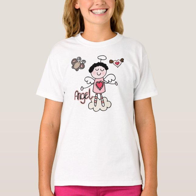 Cartoon-Engel T-Shirt (Vorderseite)