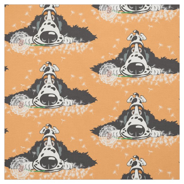 Cartoon English Cocker spaniel Fabric Stoff (Muster)