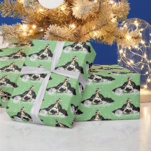 Cartoon English Cocker spaniel Wrapping Paper Geschenkpapier