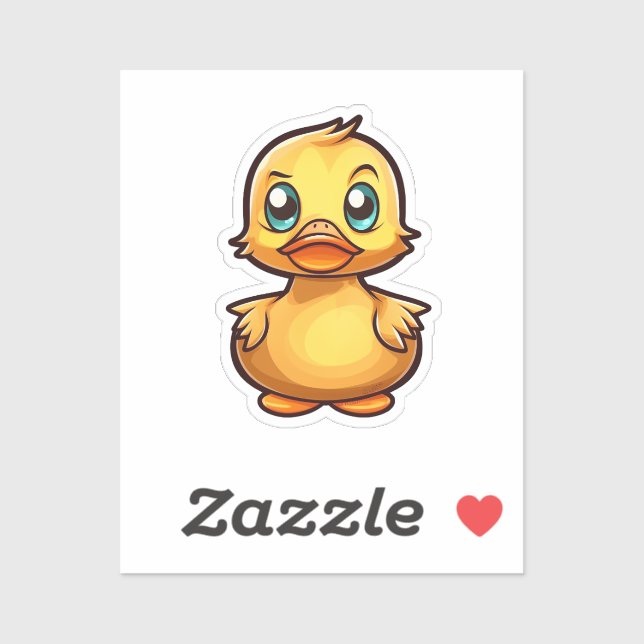 Cartoon-Entendarstellung Aufkleber (Blatt)