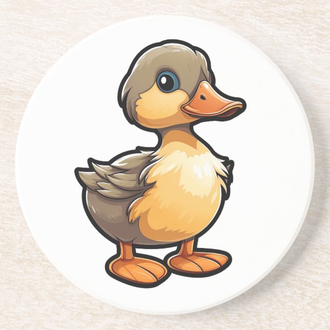 Cartoon-Entendarstellung Getränkeuntersetzer (Vorne)