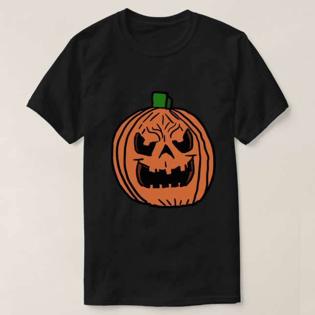 Cartoon Evil Pumpkin T-Shirt (Design vorne)