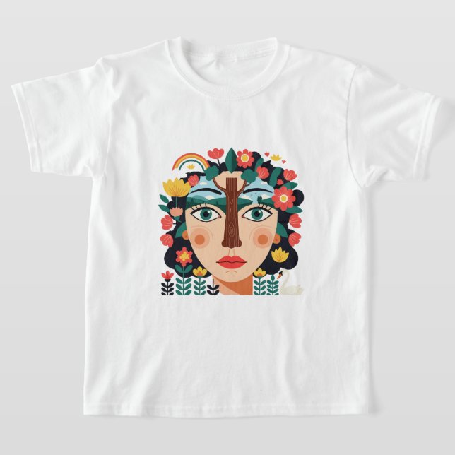 Cartoon face collage T-Shirt (Ablage )