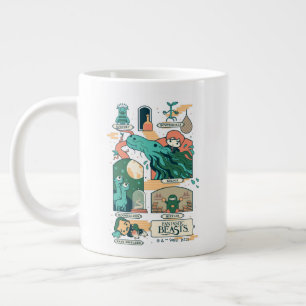 Cartoon Fantastische Bestien Szenen Jumbo-Tasse