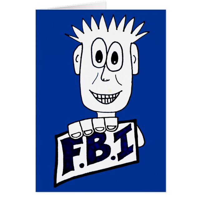 Cartoon FBI-Agent (Vorne)