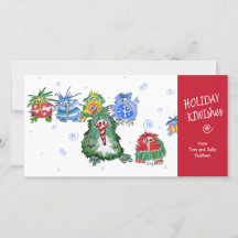 Cartoon-Feiertags-KIWIshes-Karte
