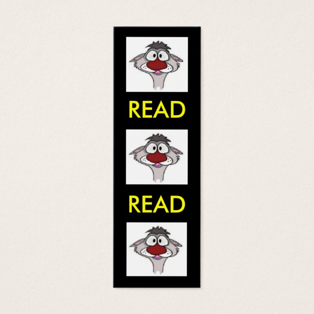 Cartoon Ferret Lesezeichen (Vorderseite)