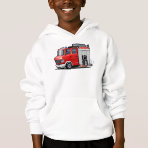 Cartoon-Feuerwehrfahrzeug Hoodie