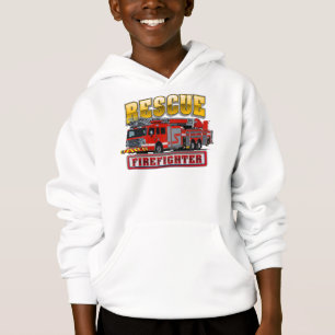 Cartoon-Feuerwehrfahrzeug Hoodie