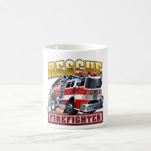 Cartoon-Feuerwehrhut Kaffeetasse