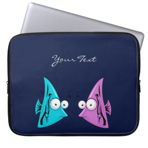 Cartoon Fisch Laptop-Sieb Laptopschutzhülle