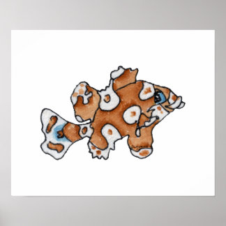 Cartoon Fisch Sweetlips Kinder-Mauer-Poster Poster
