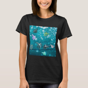 Cartoon-Fisch T-Shirt