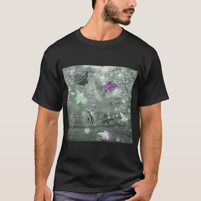 Cartoon-Fisch T-Shirt (Vorderseite)