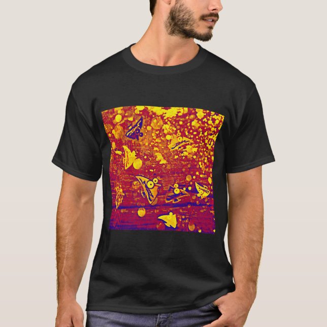 Cartoon-Fisch T-Shirt (Vorderseite)