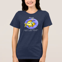 Cartoon Fische Fisch essen Fisch Tri-Blend Shirt