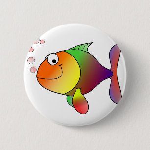 Cartoon Fish Button