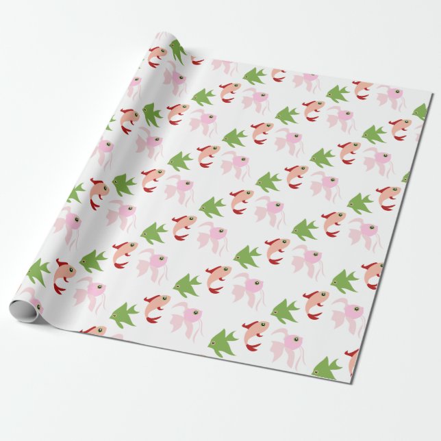 Cartoon Fish Geschenkpapier (Ungerollt)