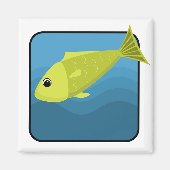 Cartoon Fish Magnet (Vorne)