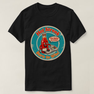 Cartoon-Flaschendesign für scharfe Soße mit Contro T-Shirt