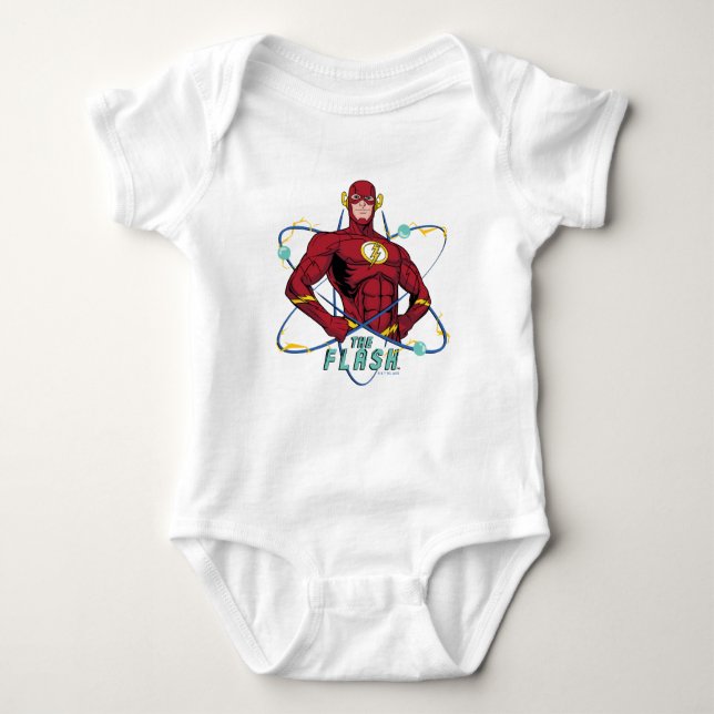 Cartoon Flash Atomic Graphic Baby Strampler (Vorderseite)