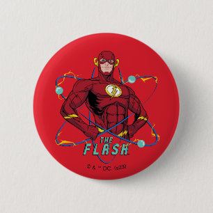 Cartoon Flash Atomic Graphic Button