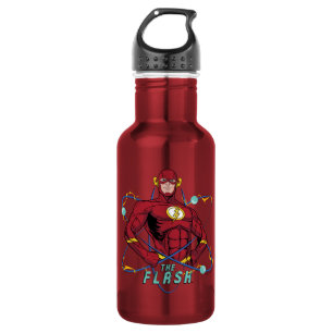 Cartoon Flash Atomic Graphic Edelstahlflasche