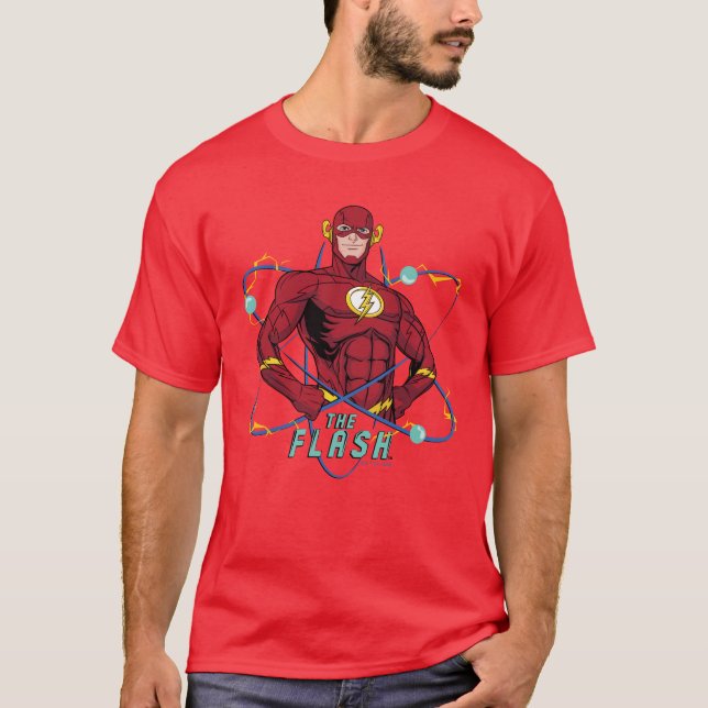 Cartoon Flash Atomic Graphic T-Shirt (Vorderseite)