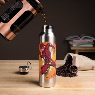 Cartoon Flash-Labor mit grafischer Darstellung Trinkflasche