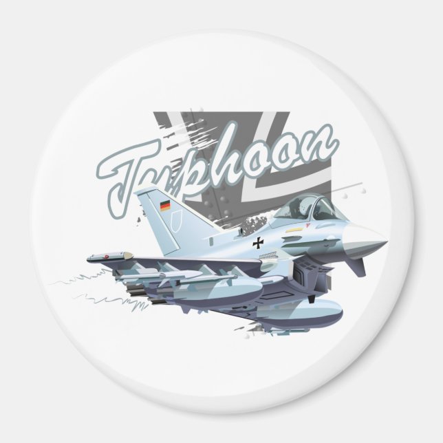 Cartoon Flugzeug Magnet (Vorne)