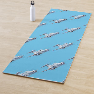 Cartoon Flugzeug Yogamatte
