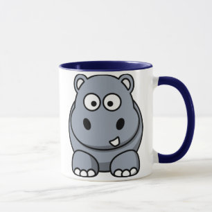 Cartoon-Flusspferd-Tasse Tasse