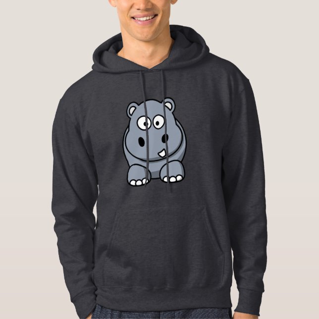 Cartoon-FlusspferdHoodie Hoodie (Vorderseite)