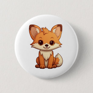 Cartoon-Fox-Abbildung Button