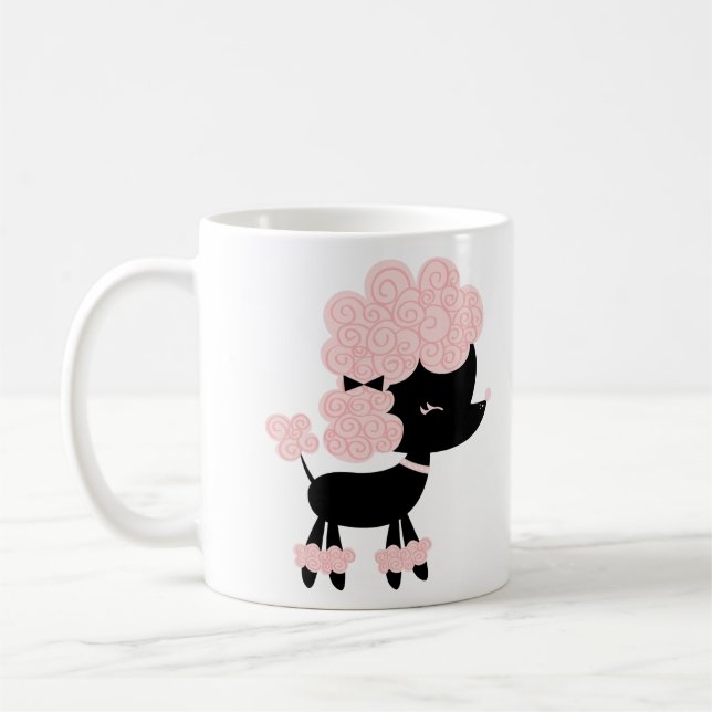 Cartoon-Franzose-Pudel Tasse (Links)