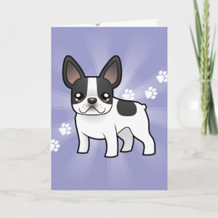 Cartoon French Bulldog Karte