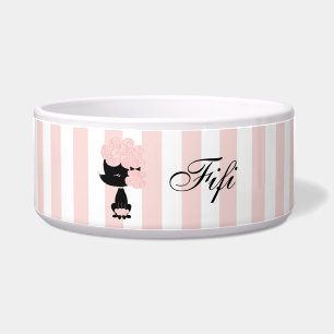 Cartoon French Poodle Napf