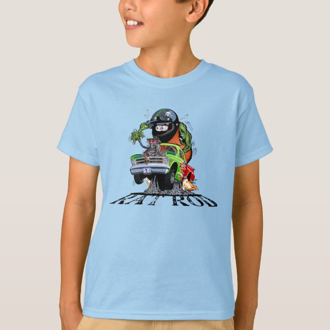 Cartoon frisierte Auto T-Shirt (Vorderseite)