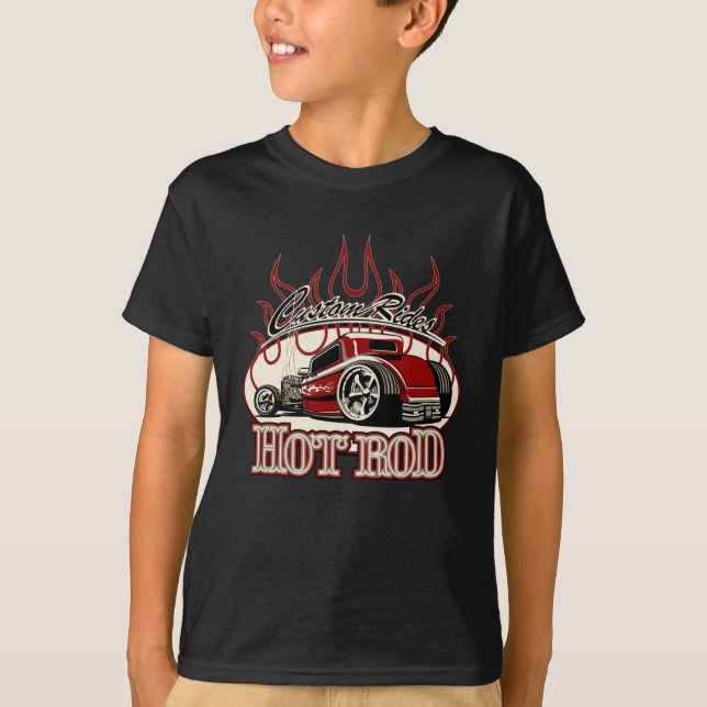 Cartoon frisierte Auto T-Shirt (Vorderseite)