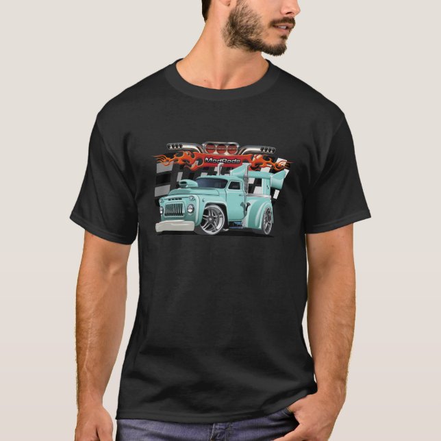 Cartoon frisierte Auto T-Shirt (Vorderseite)