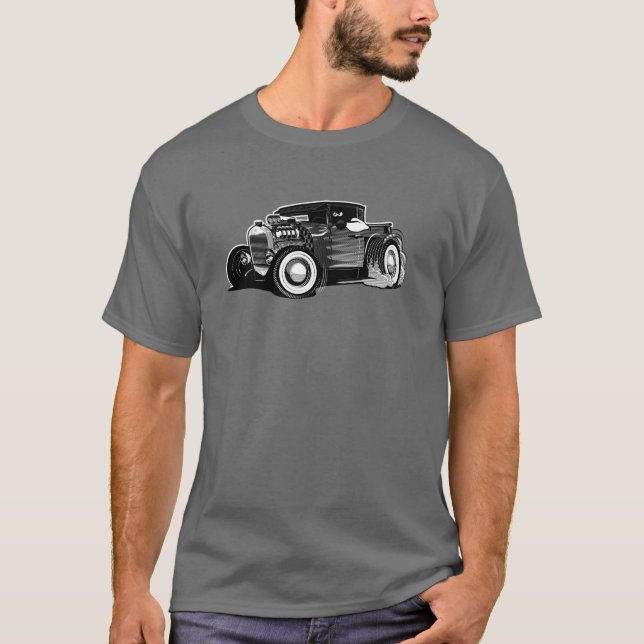 Cartoon frisierte Auto T-Shirt (Vorderseite)