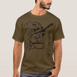 Cartoon Frog Ninja Samurai Japan Schwert Asiatisch T-Shirt